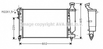 AVA QUALITY COOLING cna2118 -  Радиатор, охлаждение двигателя